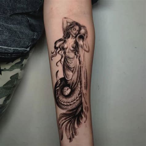 water bearer tattoo designs|55+ Best Aquarius Tattoos: A Symbolic Tribute to the。